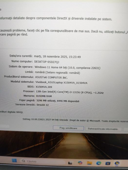 Asus vivobook model X1504V