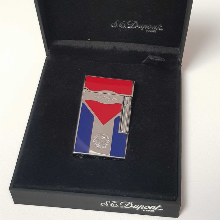 Bricheta ST. Dupont  Cuba Flag  / cutie cadou