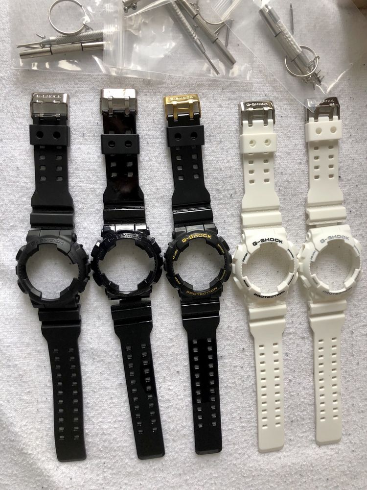 Каишка безел Casio G-shock,Baby G,GA100,GA110,GA120верижка часовник