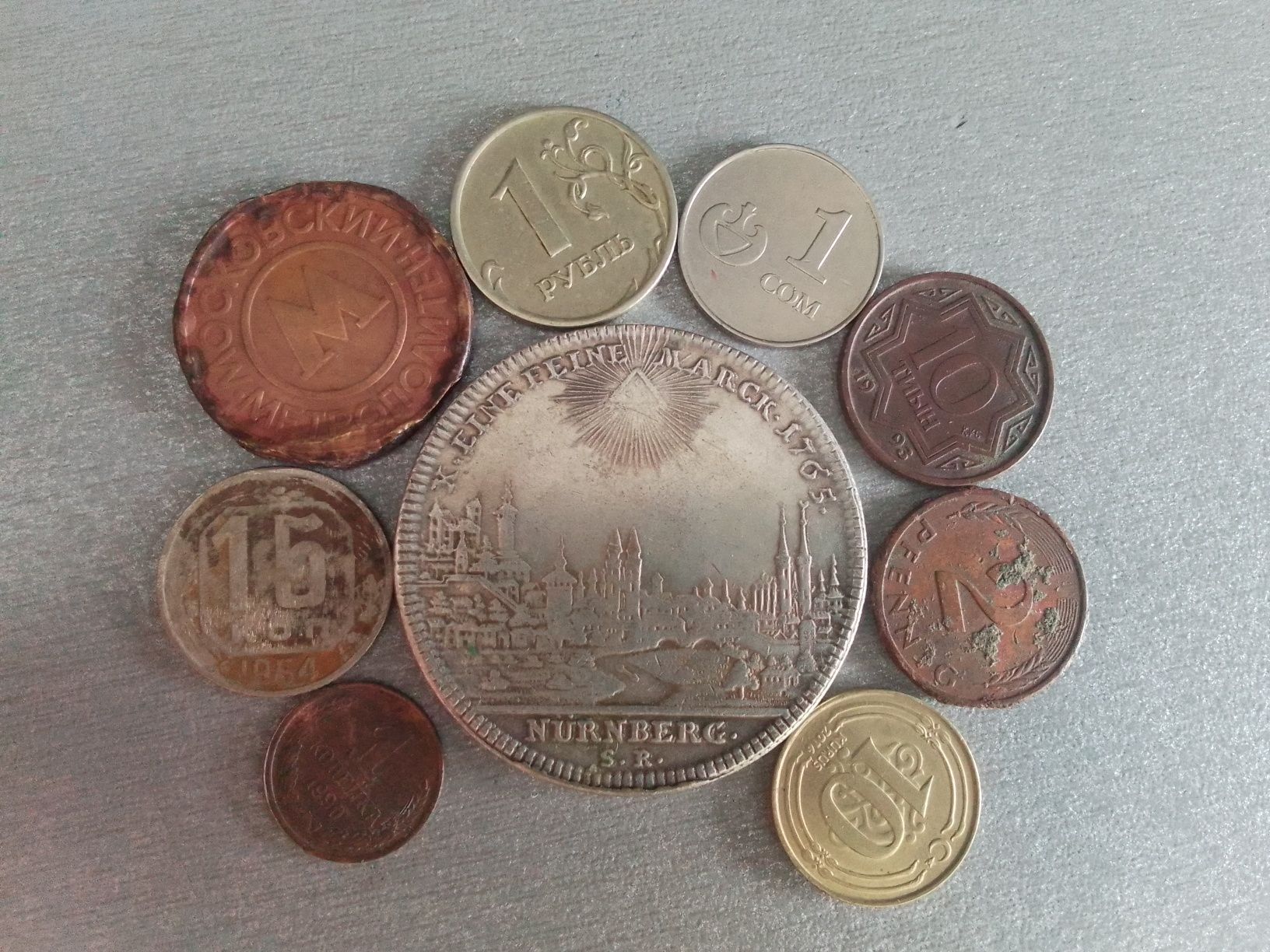 Обмен монет разных стран