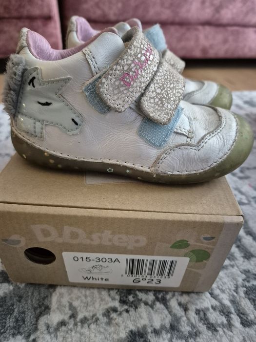 ДД степ кожени обувки момиче 23н еднорог