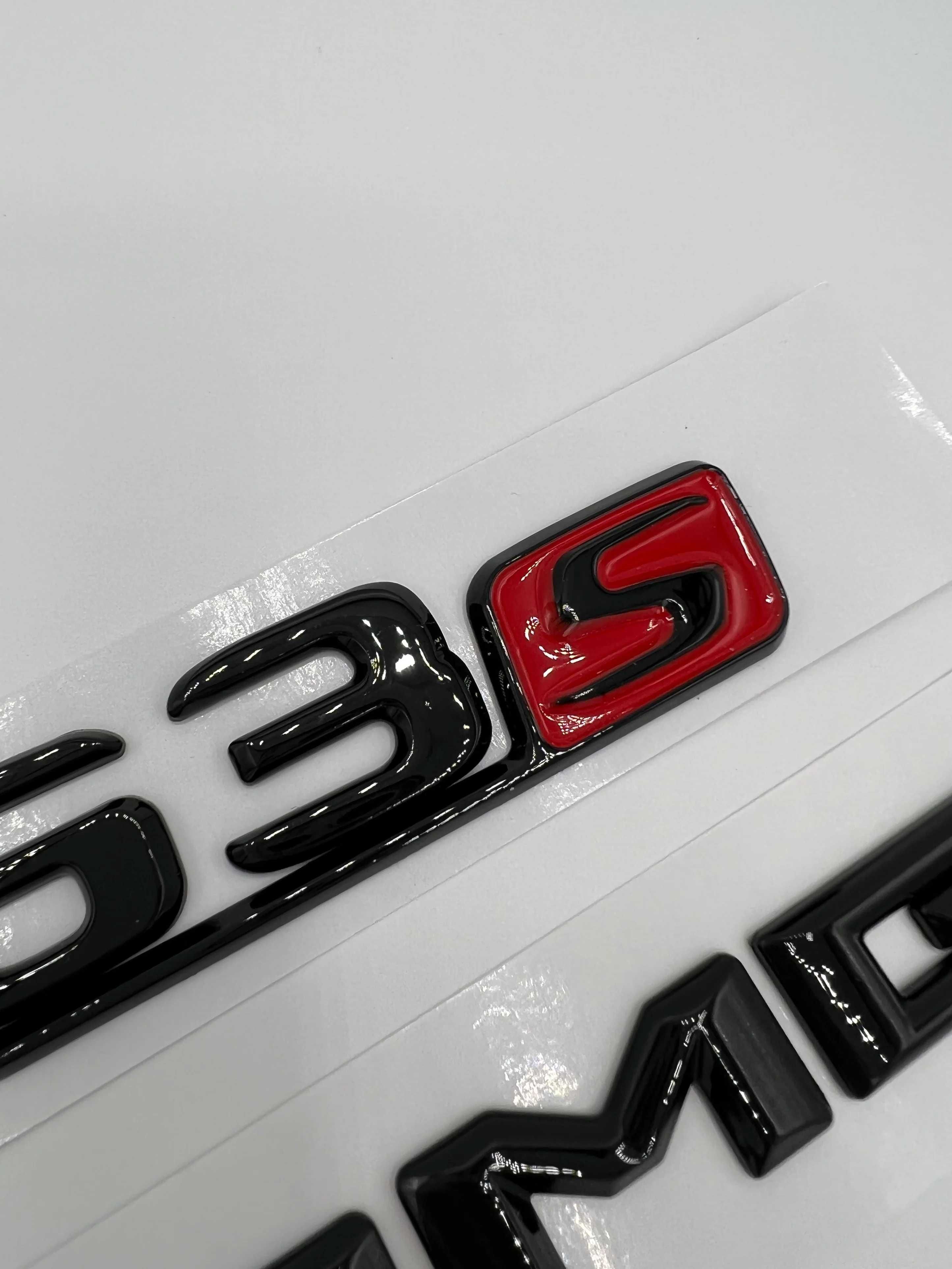 Черна емблема C63S AMG Mercedes Мерцедес