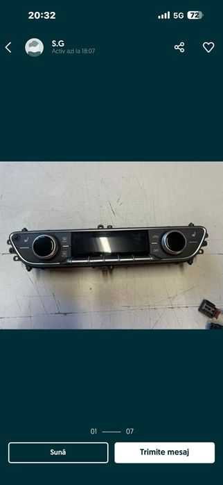 Panou climatronic digital audi a4 b9/b9.5