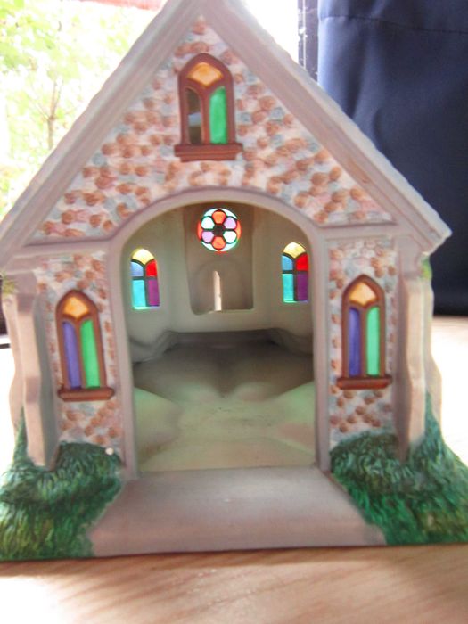 cadou rar Craciun Biserica Catedrala mare vitralii Germany'80