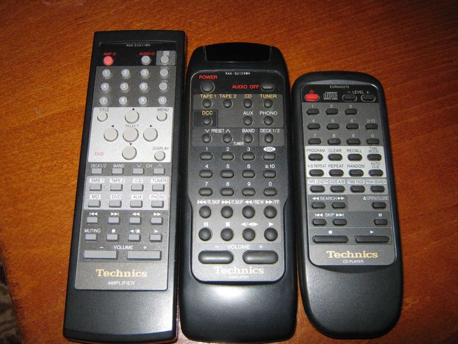 Technics,4 telecomenzi originale,RAK-SUA 11 WH,RAK-SU 129 WH,EUR 64527