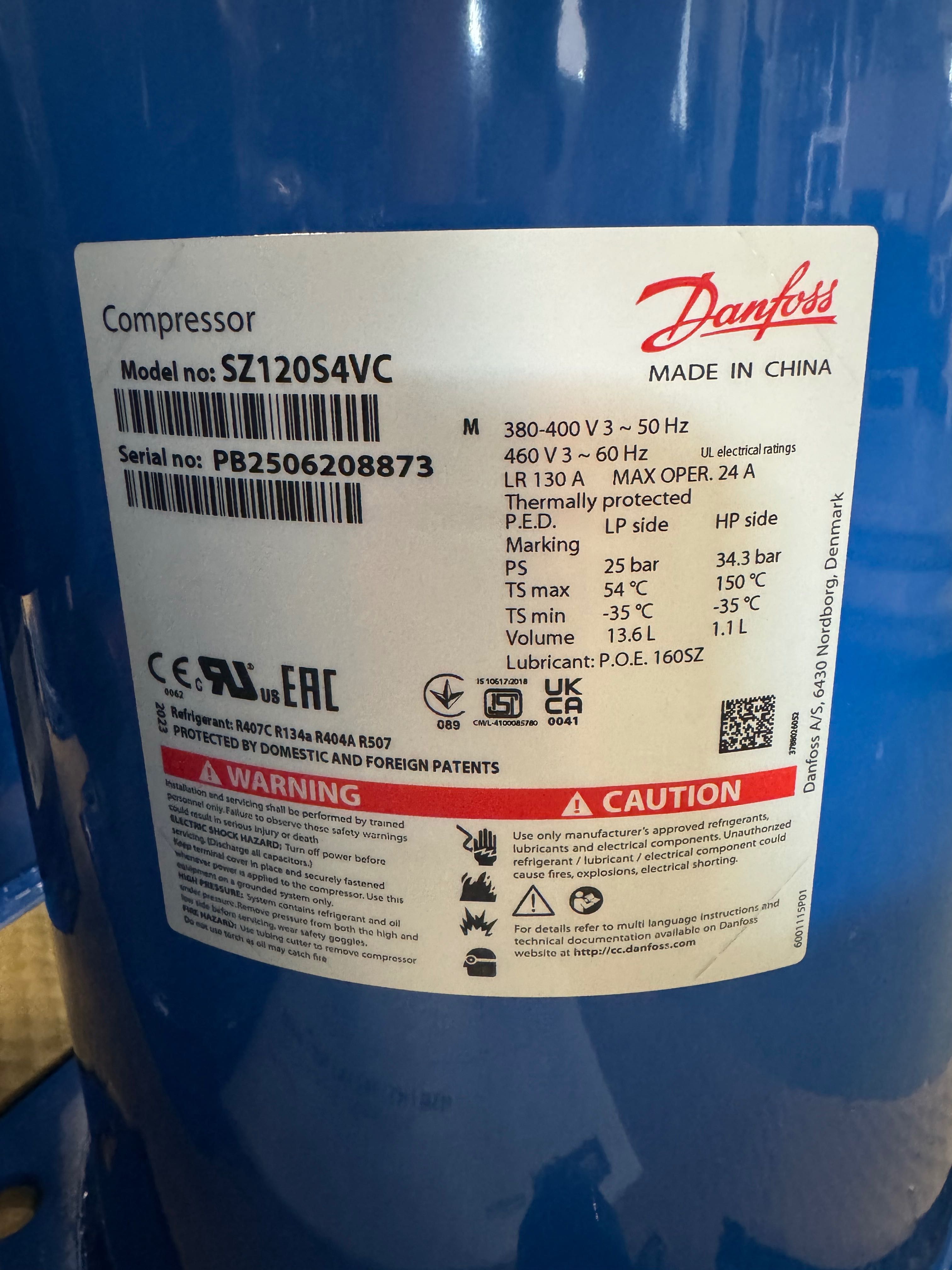 ТОП ЦЕНА‼️‼️‼️ Скрол компресор Danfoss SZ120S4VC