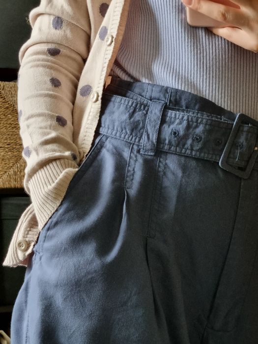 Pantaloni Mango, viscoza & bumbac, 38