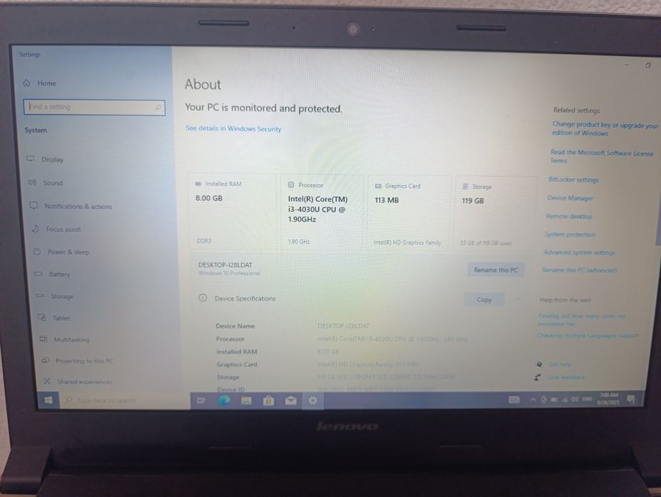 Lenovo B50-70 i3 gen 4