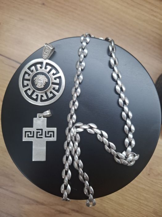 Сребърни бижута,колие и обеци