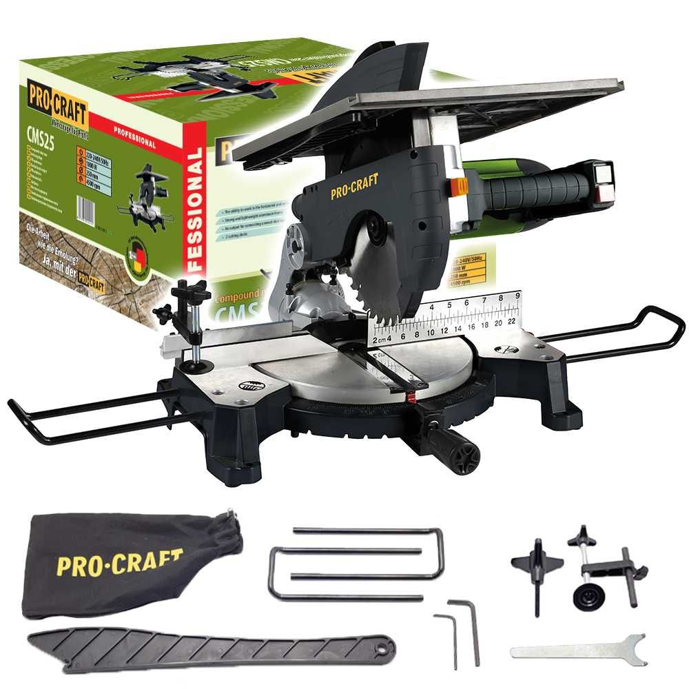 Настолен комбиниран потапящ циркуляр PROCRAFT CMS25, 250mm, 1800W