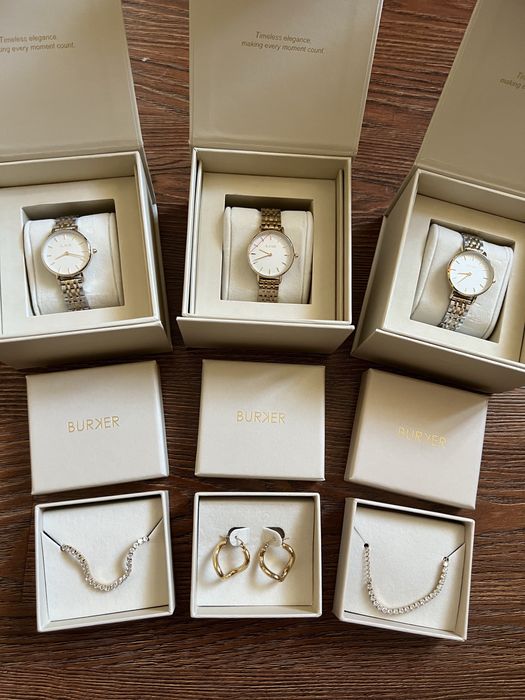 Часы, Burker, браслеты, серьги