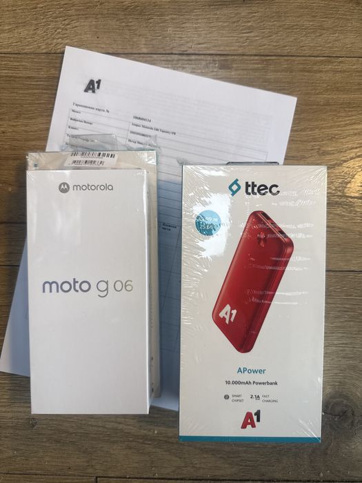 Moto g06 4/64gb blue Неразопакован!Гаранция