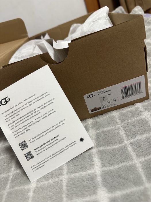 Ugg classic micro 38 rocky oat