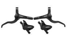 Set Frane Shimano MT420, disc hidraulic, 4 pistoane, enduro downhill