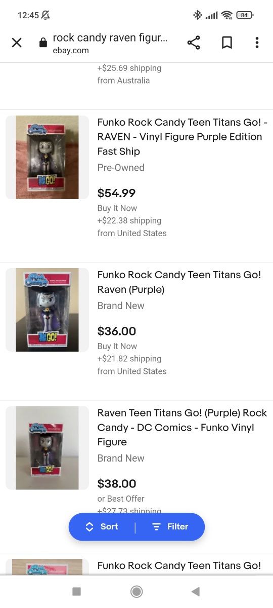 Финално намаление! Фигурка rock candy teen titans raven