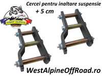 Cercei arcuri Nissan Navara D40 - inaltare suspensie + 5 cm SET