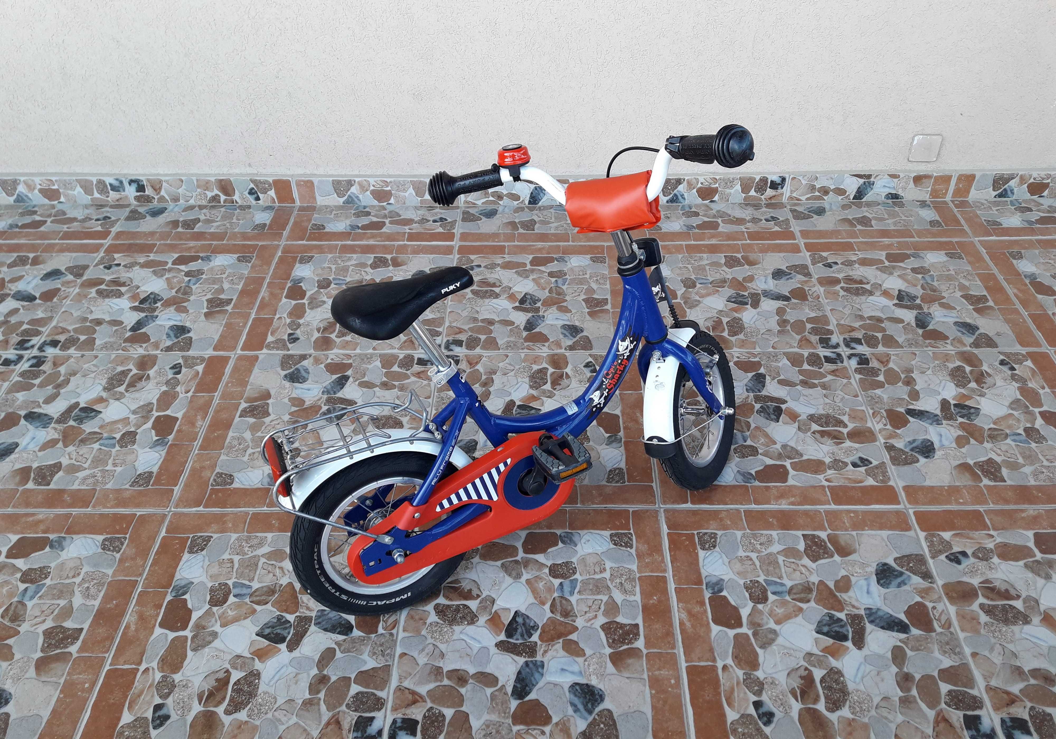 Bicicletă copii 12’ PUKY ZL 12-1 ALUMINIU, Capt'n Sharky - albastră