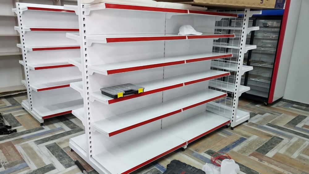 Полки витринные стеллажи металлические по ценам завода широкий ассорти