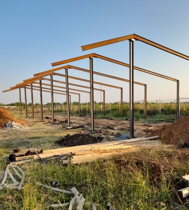 Vand hala metalica 8 latime ji 20 metri lungime din profile 160 ipe da