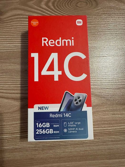 Xiaomi Redmi 14C – Nou, Sigilat – 8GB RAM / 256GB – Midnight Black