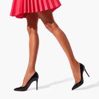 Обувки Christian Louboutin Pigalle - 100 mm Patent calf - Black