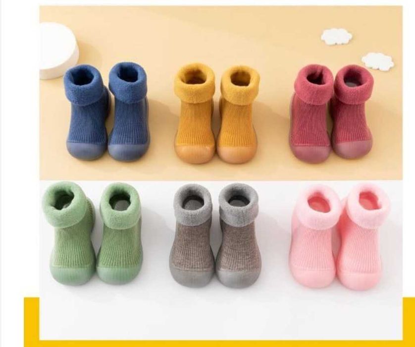 Детски есенни обувки с чорап тип пантофи, различни номера и цветове