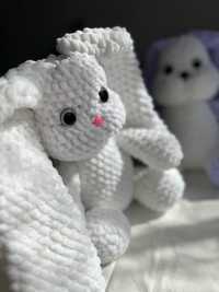 Плетени играчки - плетени зайчета