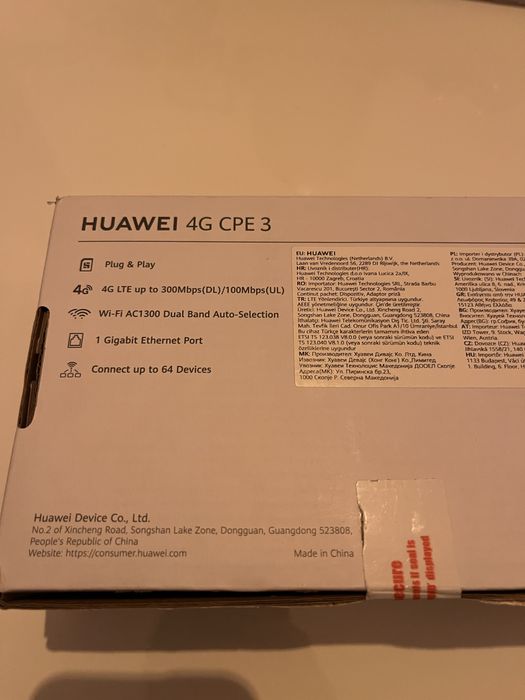 Router Huawei 4G CPE 3