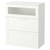 Comoda Ikea Alba cu 3 sertare - Brimnes