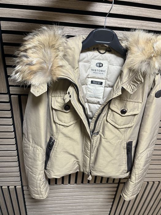 HR Historic Research : Made in ITALY -  яке с пух и косъм размер М/Л