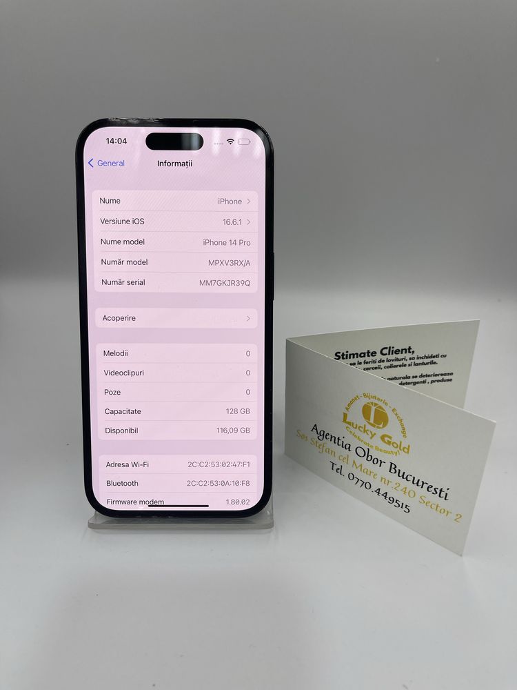 Iphone 14 Pro  128GB/88% baterie #43264
