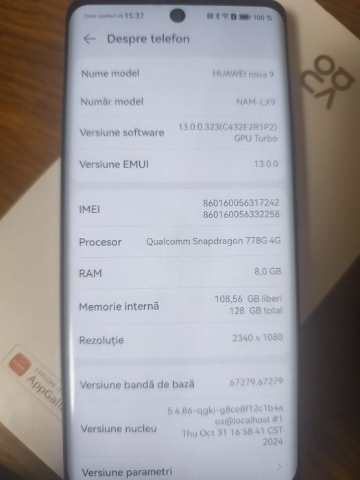 Huawei Nova 9 128GB stocare