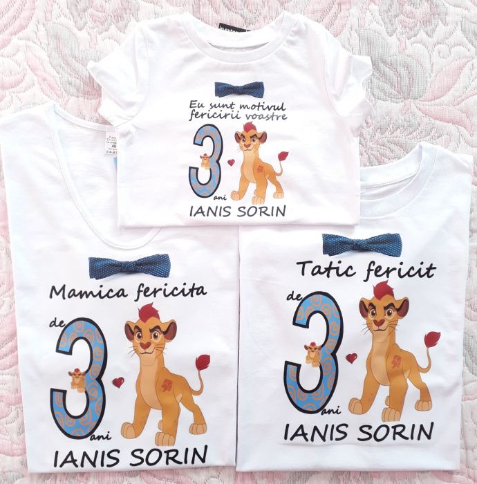 Seturi tricouri aniversare personalizate
