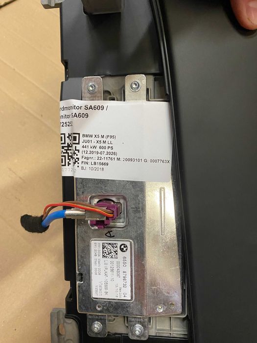 Display navigatie mare touch screen MGU BMW X5 G05 X6 G06 X7 G07