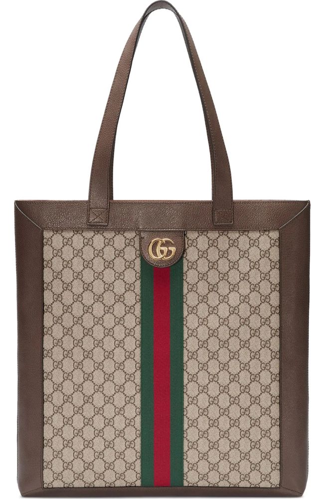 Gucci Ophidia GG Supreme Jacquard Striped Tote Bag