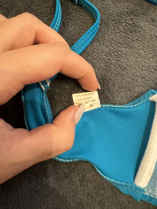 Sutien costum de baie albastru