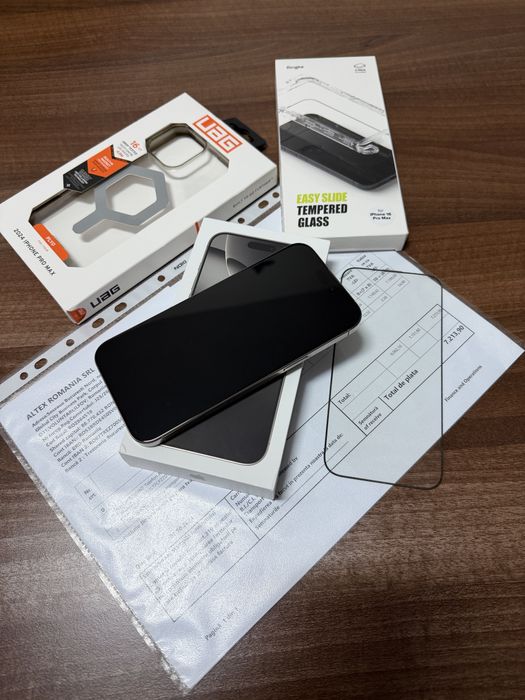 iPhone 16 ProMax 256gb, Natural Titanium, Factura/Garantie