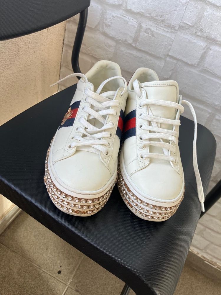 Adidași Gucci white Crystal 37