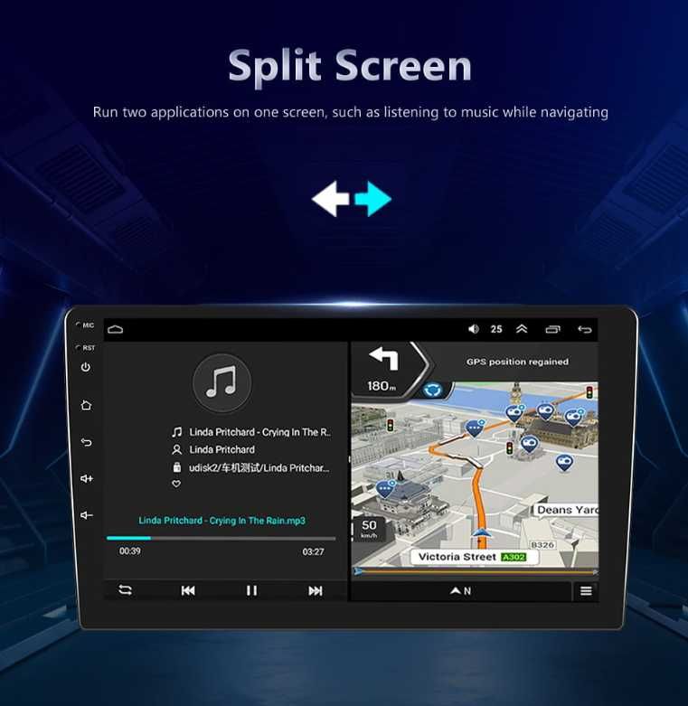 Navigatie Android 12, 4GB 10inch Carplay&Android auto VW Passat CC B7