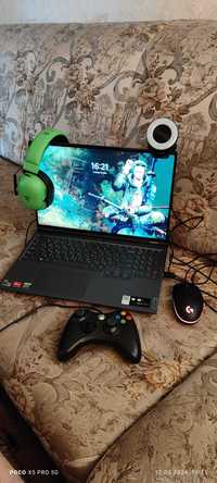 Lenovo legion 5 pro +Ssd 1Тб, мышь, наушники и вебка Razer, джойстик