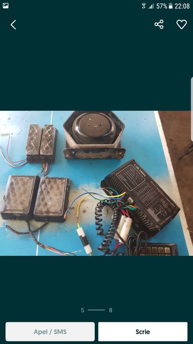 Sirene ( goarne ). Alarma politie, salvare , spp. ,pompieri,  vama ...