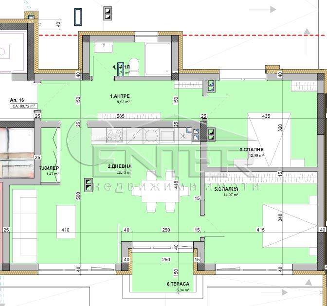 Продава се Тристаен апартамент в Варна, Виница - 101 кв.м за 712 €/кв.м - Снимка #4
