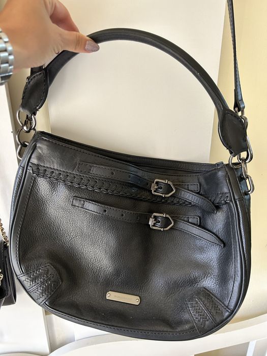 Geanta piele neagra Burberry originala
