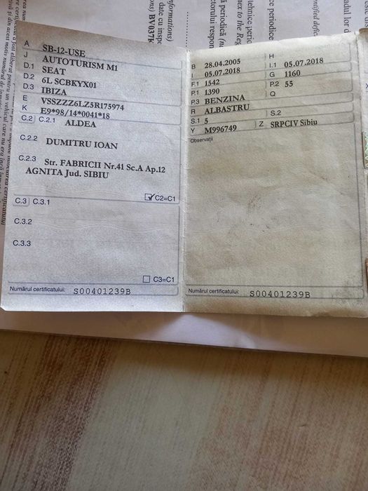 Se vinde Seat Ibiza