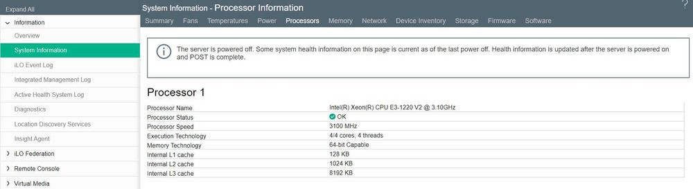 HP ProLiant Microserver Gen8 Intel Xeon E3-1220 V2 3.10GHz, 16GB RAM