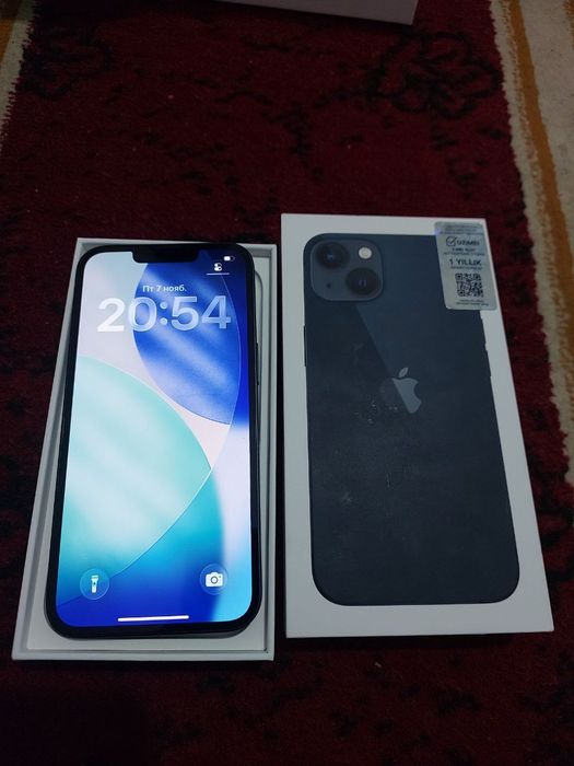 Sotiladi iphone 13 ideal yengide 1 oyli tel yomkost 100%