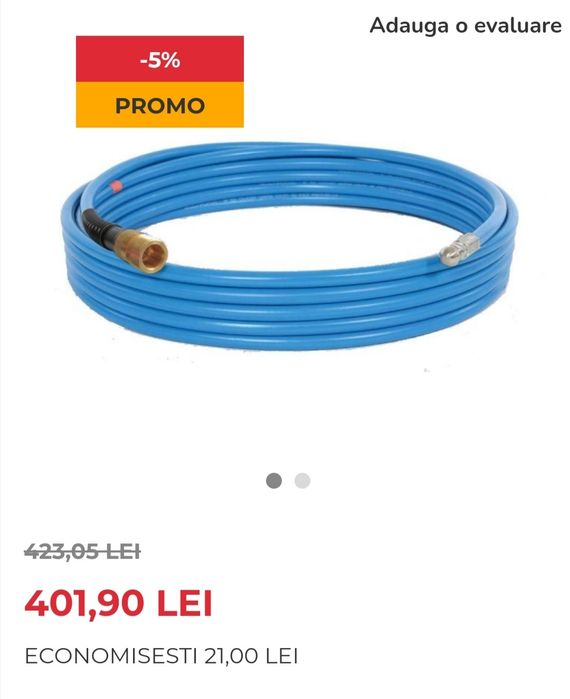 Furtun de curatare cu jet suplimentar