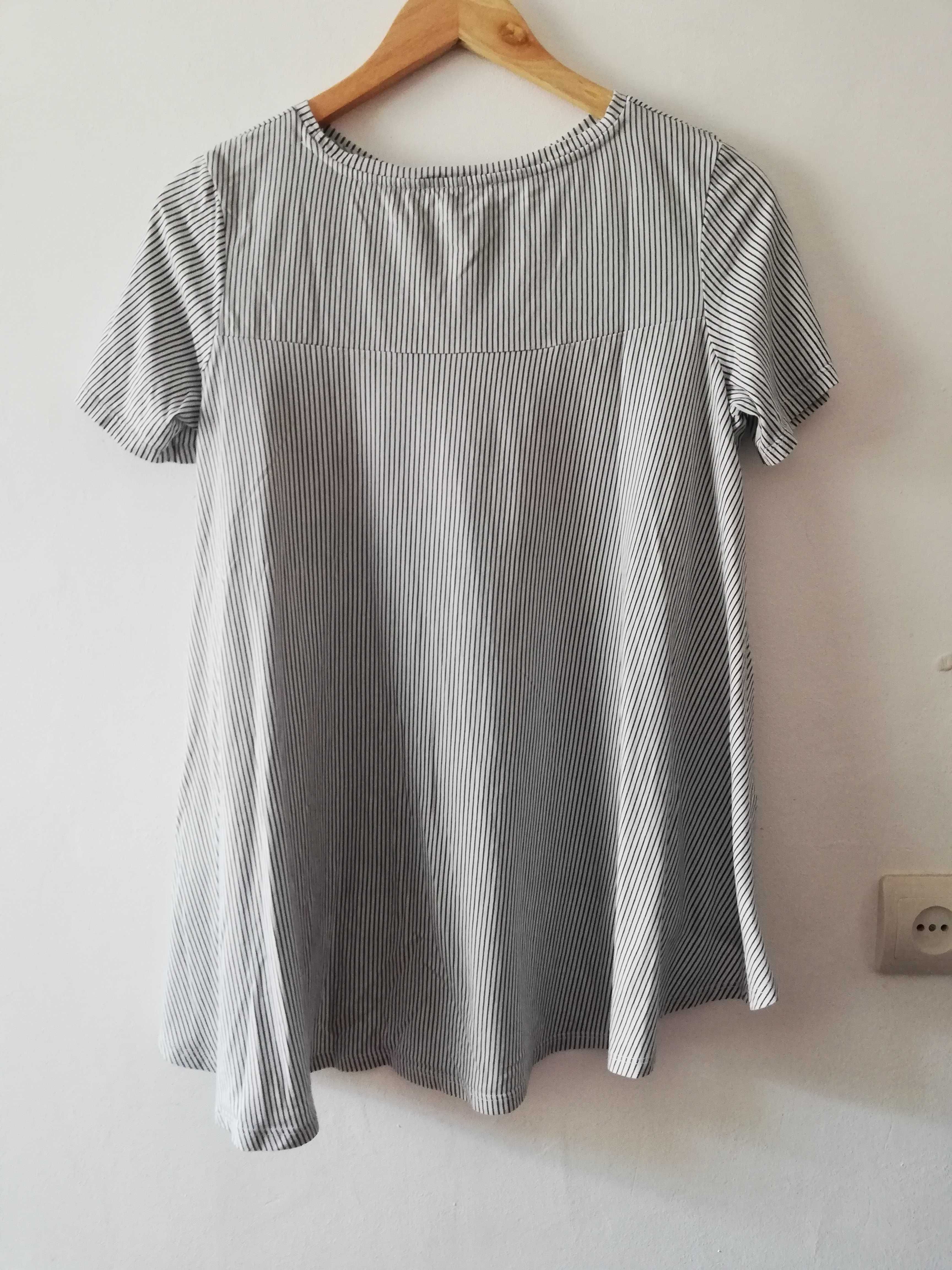Tricou cu broderie Zara XS