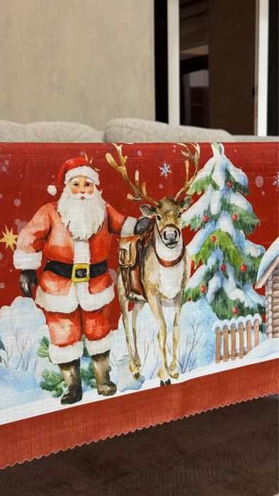 Скатерти новогодние, yangi yil dasturxoni