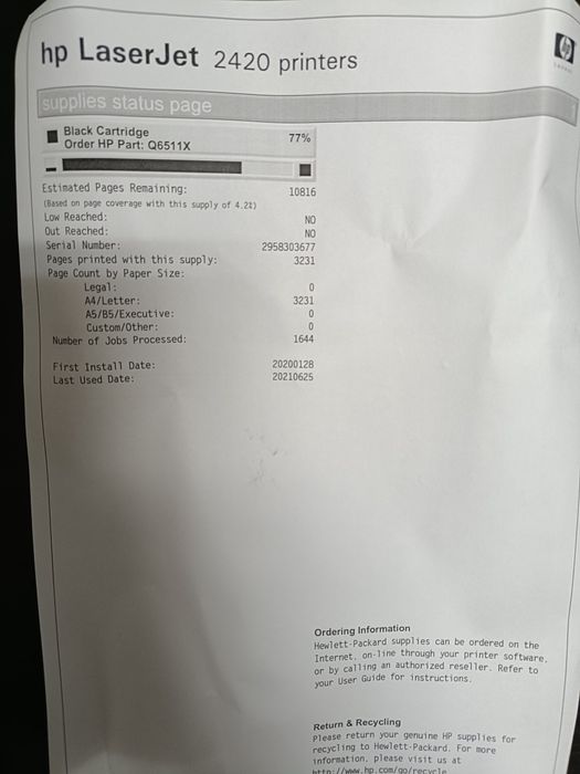 Cartuș toner HP 11x original